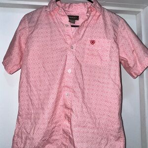 Ariat Boy’s Pink Patterned Shirt